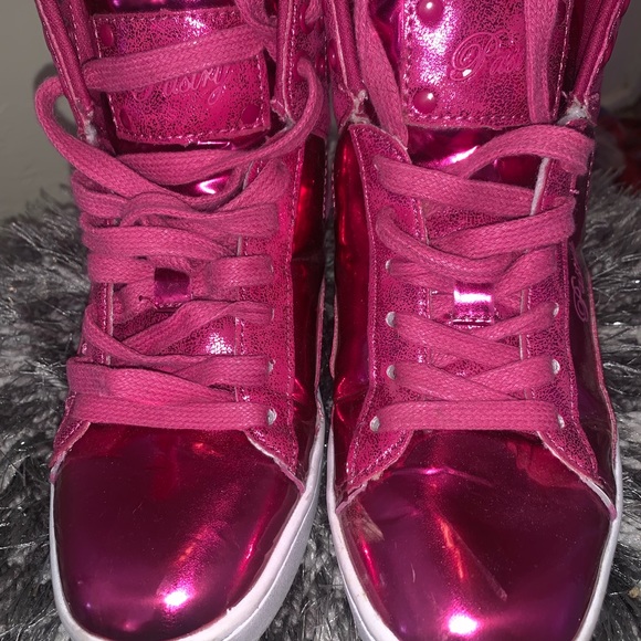 Pastry Fuschia Glitter Sneakers - Picture 6 of 8